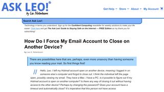 
                            10. How Do I Force My Email Account to Close on Another Device? - Ask ...