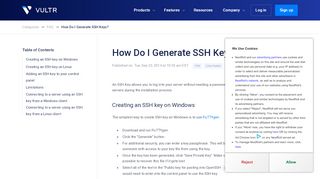 
                            5. How Do I Generate SSH Keys? - Vultr.com