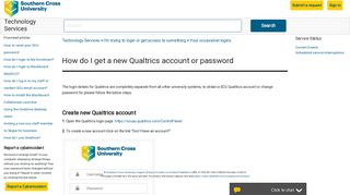
                            13. How do I get a new Qualtrics account or password – Technology ...