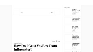 
                            3. How Do I Get a VoxBox From Influenster?