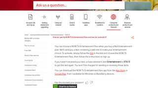 
                            8. How do I get my NOW TV Entertainment Pass and how do I activate it?