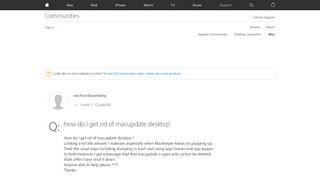 
                            11. how do I get rid of macupdate desktop - Apple Community
