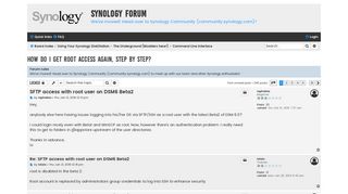 
                            2. How do i get root access again, step by step? - Page 15 - Synology ...