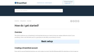 
                            7. How do I get started? – DreamHost