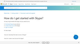 
                            9. How do I get started with Skype? | Skype Support