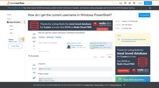 
                            1. How do I get the current username in Windows PowerShell? - Stack ...