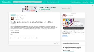 
                            6. How do I get the permission for using the images of a published article?