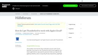 
                            6. How do I get Thunderbird to work with Apple iCloud? - Mozilla Support