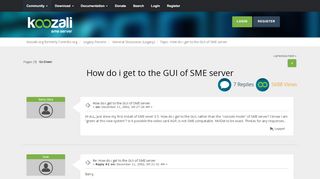 
                            7. How do i get to the GUI of SME server - Koozali.org formerly ...
