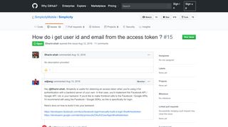 
                            8. How do i get user id and email from the access token ? · Issue #15 ...