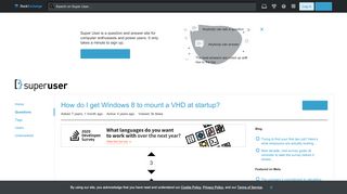 
                            10. How do I get Windows 8 to mount a VHD at startup? - Super User