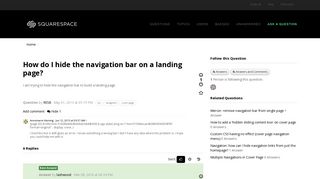 
                            6. How do I hide the navigation bar on a landing page? - Answers