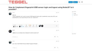 
                            13. How do I implement fingerprint USB sensor login and logout using ...