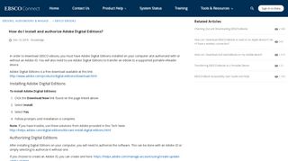 
                            10. How do I install and authorize Adobe Digital Editions?