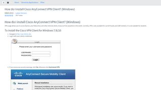 
                            9. How do I install Cisco AnyConnect VPN Client? (Windows) - ServiceNow