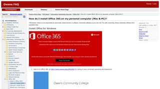 
                            7. How do I install Office 365 on my personal computer (Mac & PC ...