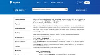 
                            12. How do I integrate Payments Advanced with Magento Community ...
