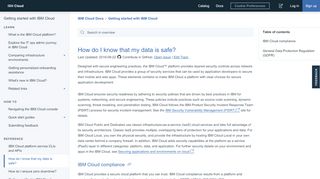 
                            9. How do I know that my data is safe? - IBM Cloud