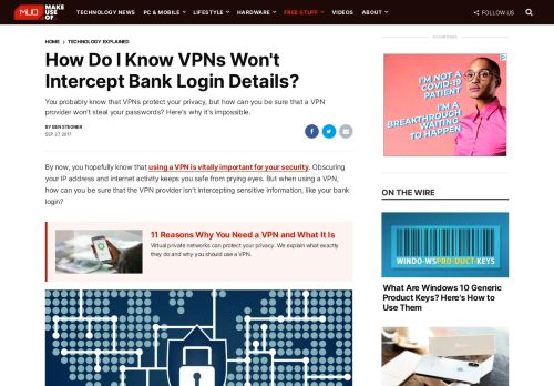 
                            11. How Do I Know VPNs Won't Intercept Bank Login Details? - MakeUseOf