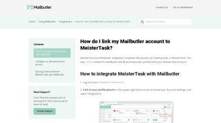 
                            10. How do I link my Mailbutler account to MeisterTask? | Mailbutler Support