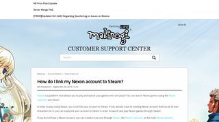 
                            9. How do I link my Nexon account to Steam? – Mabinogi