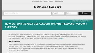 
                            5. How do I link my Xbox Live account to my ... - Bethesda Support