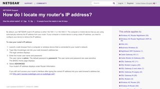 
                            5. How do I locate my NETGEAR Nighthawk IP address? | Answer ...