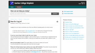 
                            7. How Do I Log In? : Gavilan College Helpdesk - Solutions