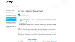 
                            3. How do I log in on my device? – Soompi Support