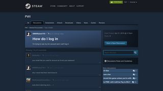 
                            6. How do I log in :: PWI General Discussions - Steam Community