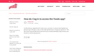 
                            1. How do I log in to access the Yoodo app? – Yoodo