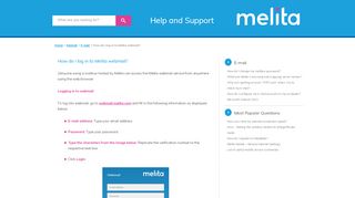 
                            3. How do I log in to Melita webmail? | Melita Online Help Centre