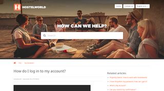 
                            6. How do I log in to my account? – Hostelworld.com