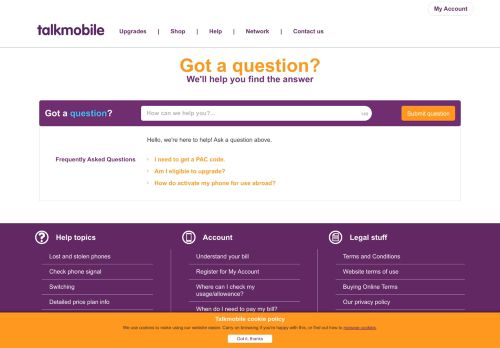 
                            2. How do I log in to My Account? - Talkmobile