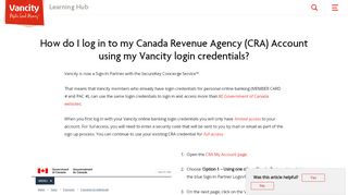 
                            8. How do I log in to my Canada Revenue Agency (CRA) Account ...