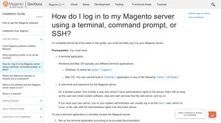 
                            1. How do I log in to my Magento server using a terminal, command ...
