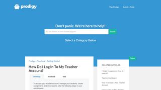 
                            4. How do I log in to my teacher account? – Prodigy