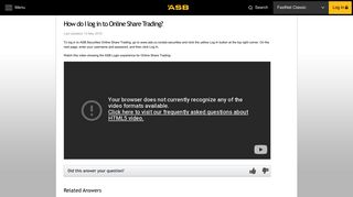 
                            4. How do I log in to Online Share Trading? - ASB Bank