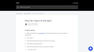 
                            6. How do I log in to the app? | Fiit Help Center