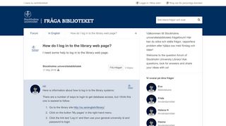
                            12. How do I log in to the library web page? - In English - Stockholms ...