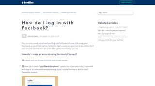 
                            13. How do I log in with Facebook? – Surfline Support Center
