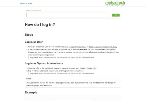 
                            5. How do I log in?