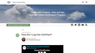 
                            3. How Do I Log Into CertView? | Oracle Certification Blog - Oracle Blogs