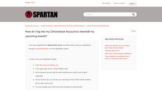 
                            5. How do I log into my Chronotrack Account to view/edit my upcoming ...
