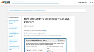 
                            7. How do I log into my ChronoTrack Live profile? – ChronoTrack Athlete ...