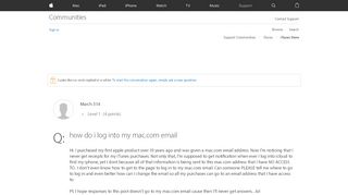 
                            3. how do i log into my mac.com email - Apple Community - Apple ...