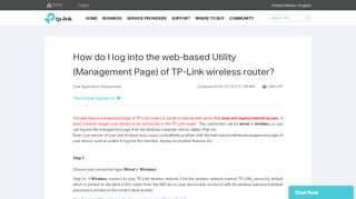 
                            4. How do I log into the web-based Utility (Management Page) of TP ...