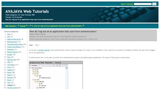 
                            4. How do I log out of an application that uses Form authentication ...