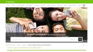 
                            12. How do I login and extend my maxmobile plan ? - StarHub Community ...