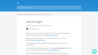 
                            10. How Do I login? | NurseBuddy Help Centre